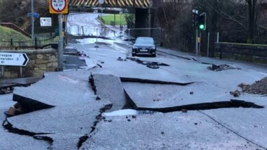 Glasgow Water Main Break on Shettleston Road