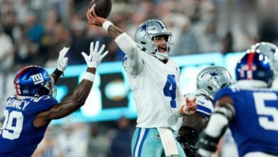 New York Jets vs Dallas Cowboys Match Player Stats