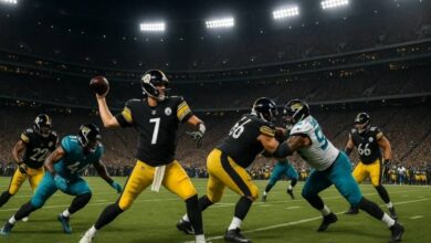 Pittsburgh Steelers vs Jacksonville Jaguars Match Player Stats