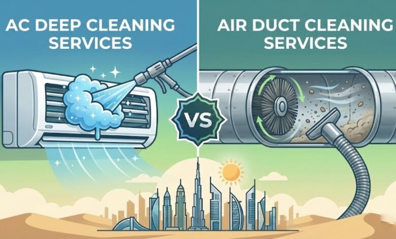 AC Deep Cleaning Services vs Air Duct Cleaning in the UAE