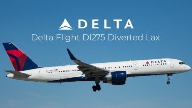 delta flight dl275 diverted lax