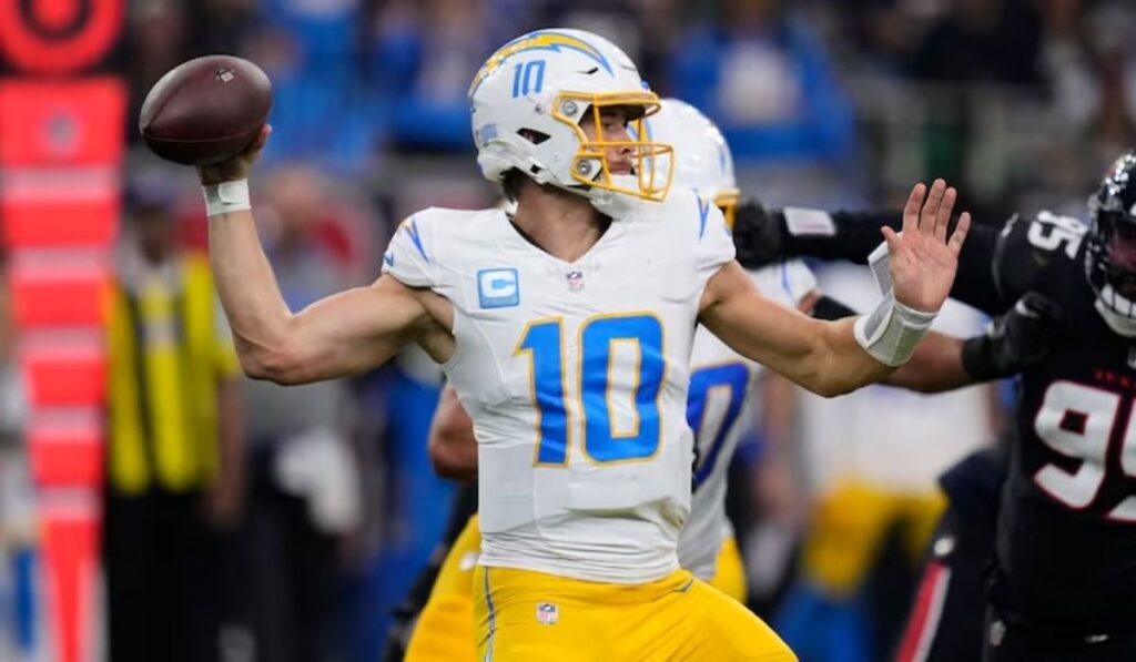 Chargers vs Texans Match Player Stats