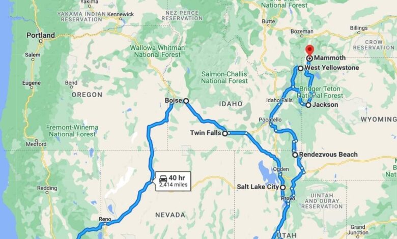 california to montana road trip