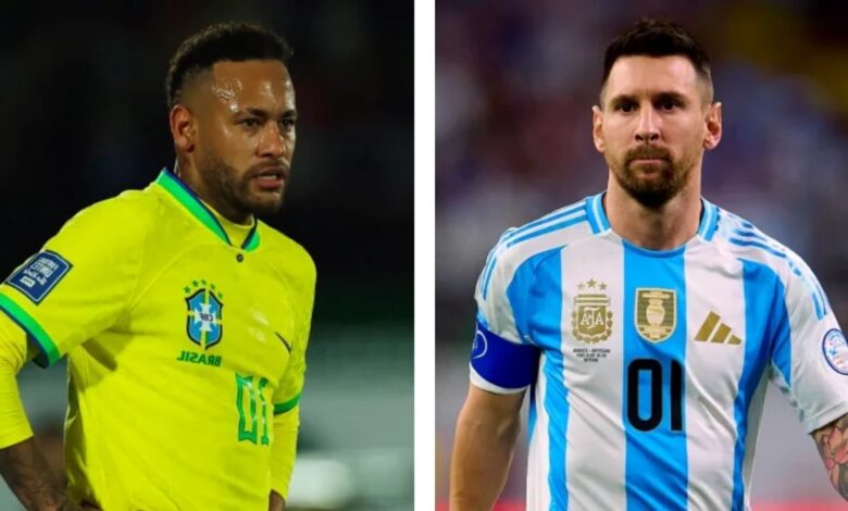 argentina national football team vs brazil national football team lineups