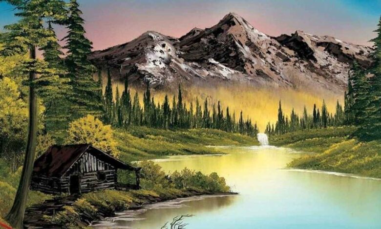 bob ross painting