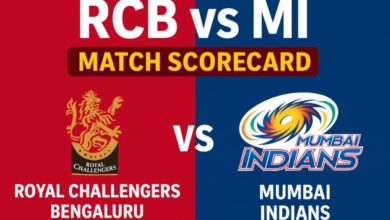 royal challengers bengaluru vs mumbai indians match scorecard