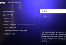 Turn Off Screen Reader on Roku