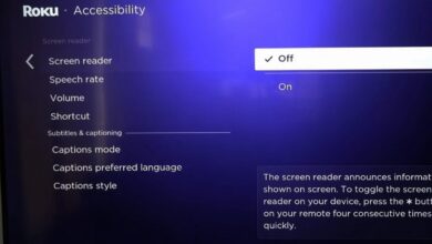 Turn Off Screen Reader on Roku
